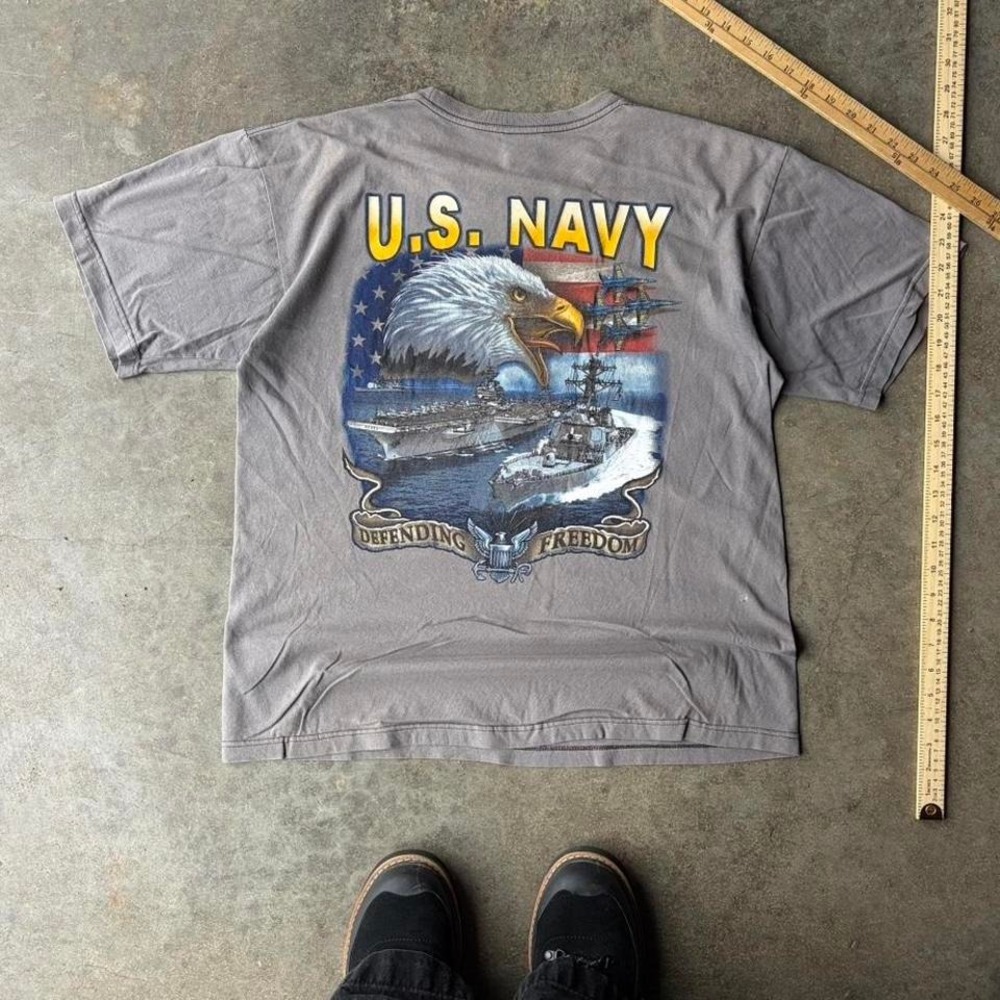 90s us navy grunge‎ tee